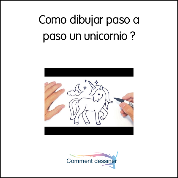 Como dibujar paso a paso un unicornio